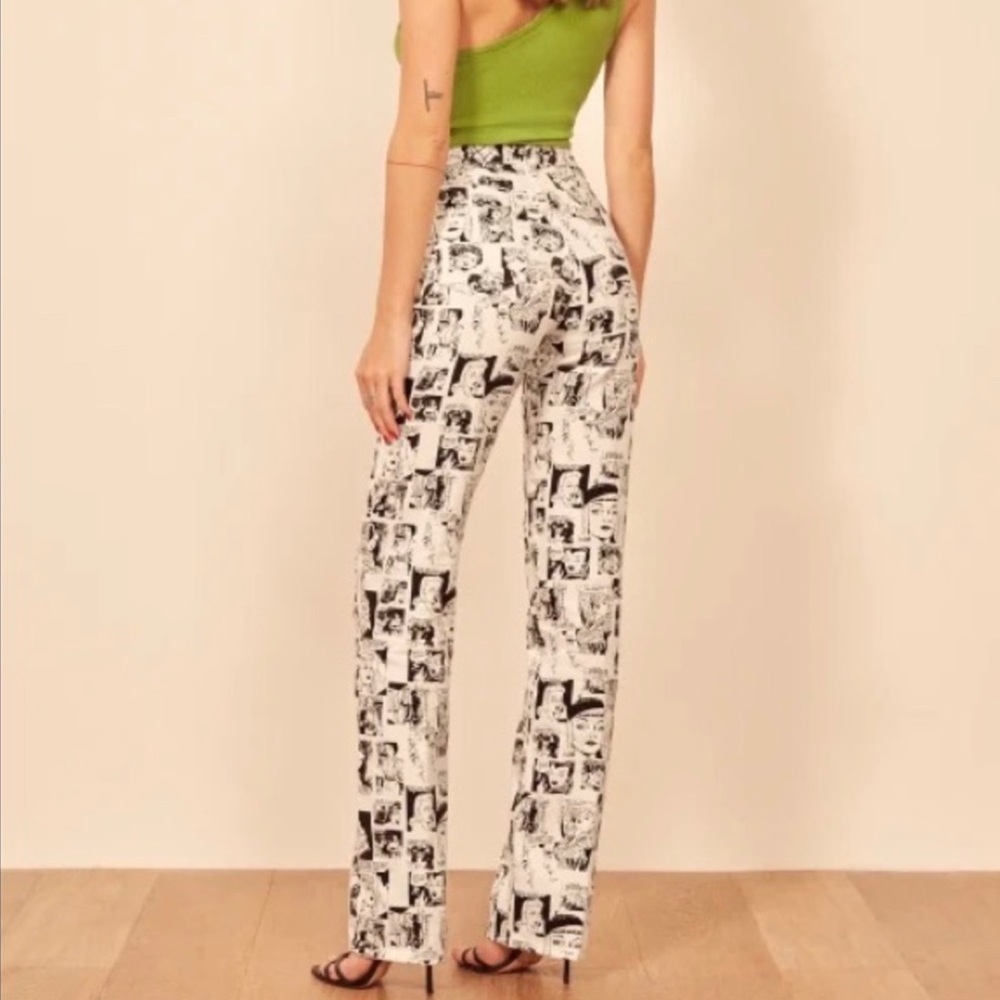 Reformation Newsprint Long Straight Jeans